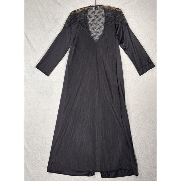 Vintage Paramount S Robe Peignoir Duster Victorian Goth Whimsigoth Witchy Occult - Picture 15 of 16